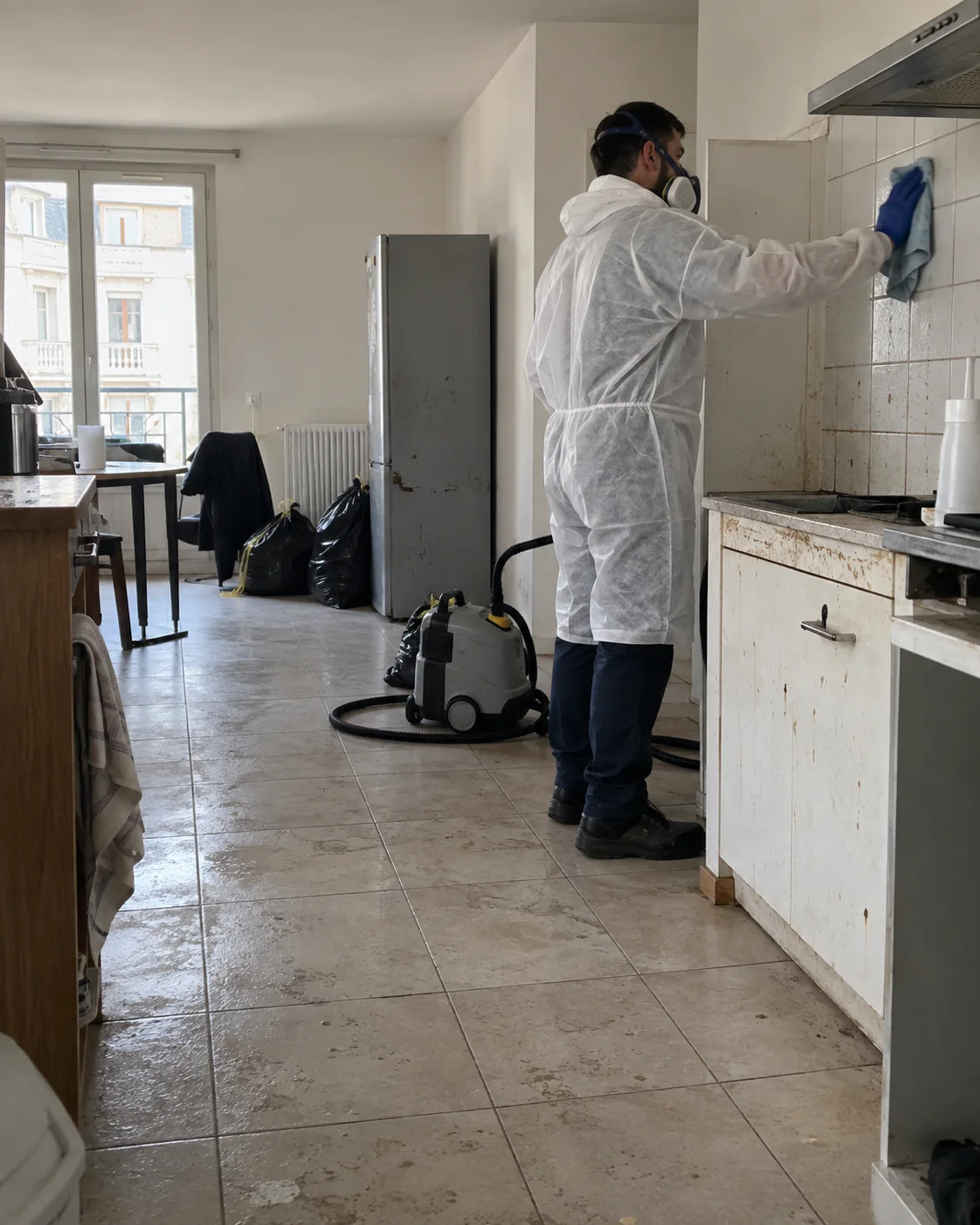 Décontamination de logement : intérieur d’un logement nécessitant une décontamination